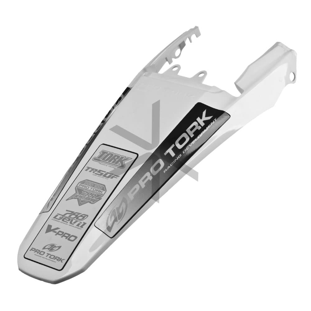 Guardabarro Trasero Pro Tork Tornado - Universal- Blanco