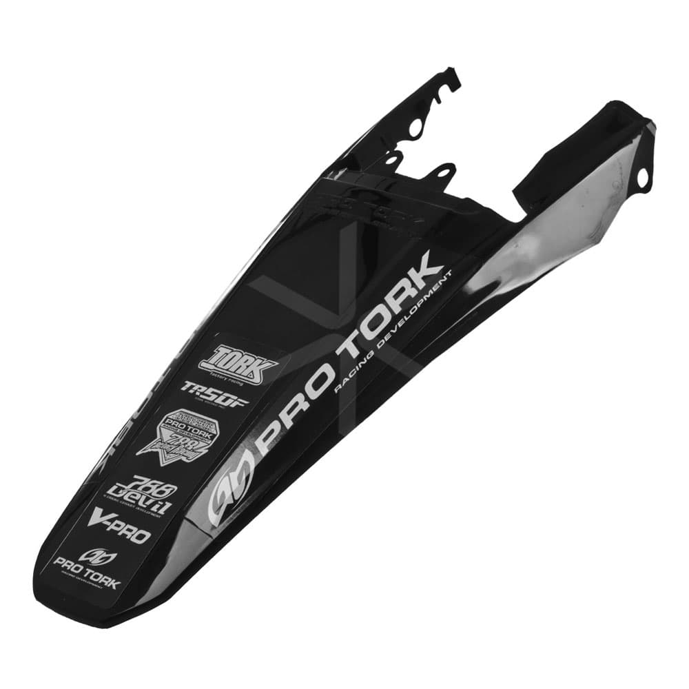 Guardabarro Trasero Pro Tork Tornado - Universal - Negro