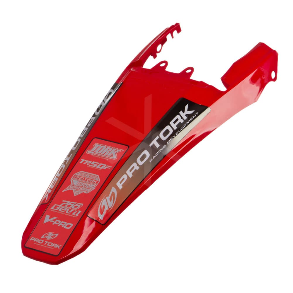 Guardabarro Trasero Pro Tork Tornado - Universal - Rojo