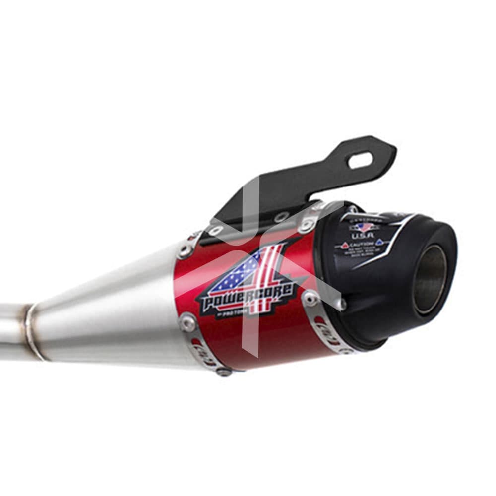 Escape Pro Tork Completo Powercore 4 - Xre 300 - Candy Red