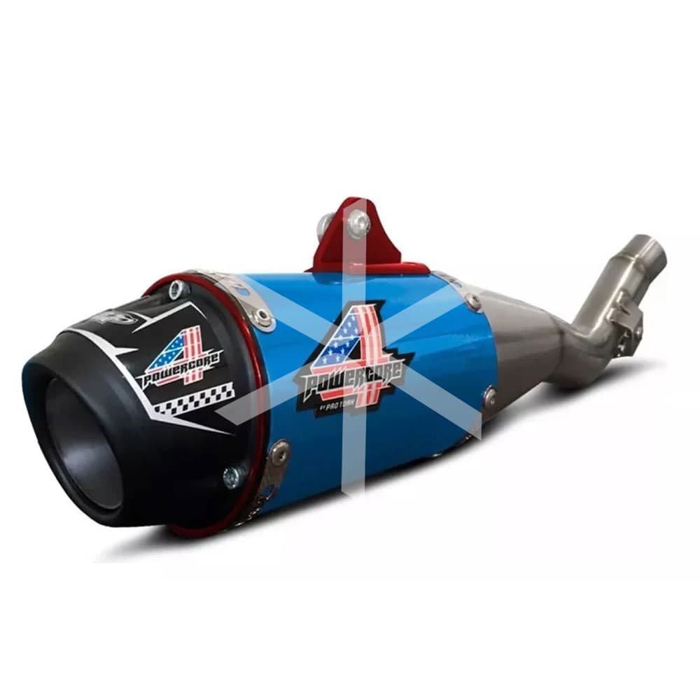Escape Pro Tork Completo Powercore 4 - Xr 250 Tornado- Azul Titanium