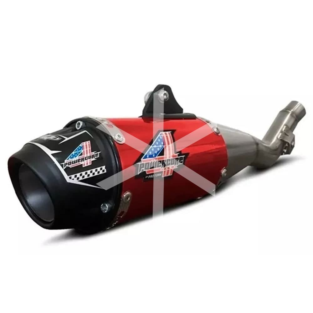Escape Pro Tork Completo Powercore 4 - Xr 250 Tornado- Candy Red