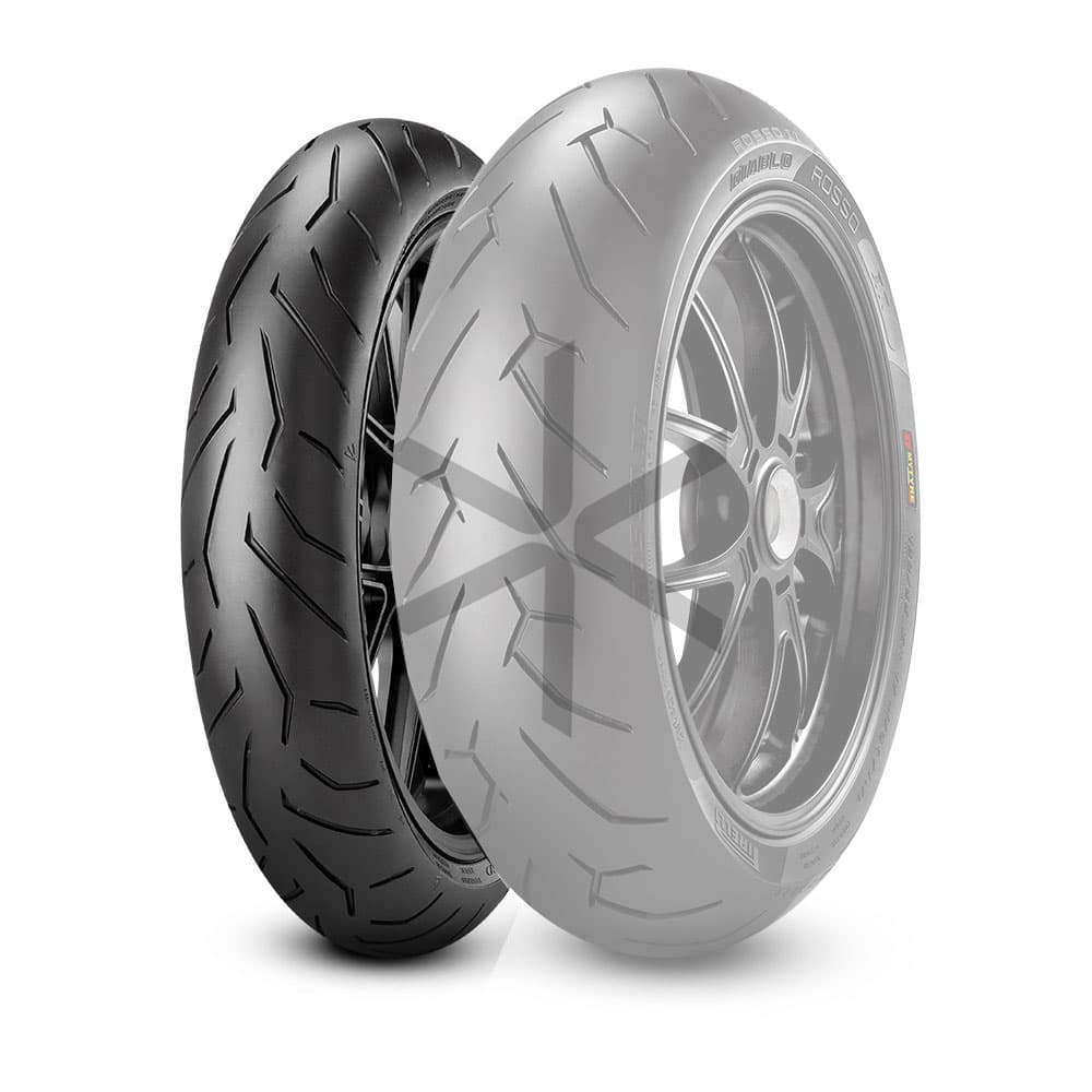 Cubierta Moto Pirelli 100 80r17 M Ctl Diablo Rosso Ii