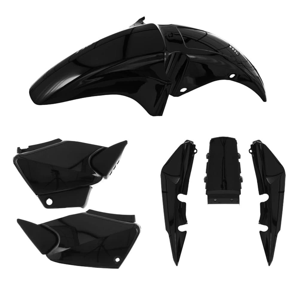 Kit De Plasticos Protork Cg 150 Titan Motomel S2 - Negro