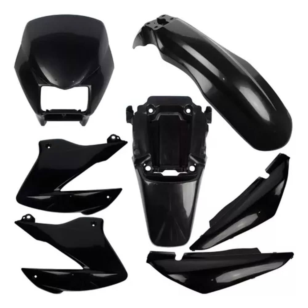 Plasticos Pro Tork Kit Plasticos - Bros 150 (03 08) - Negro