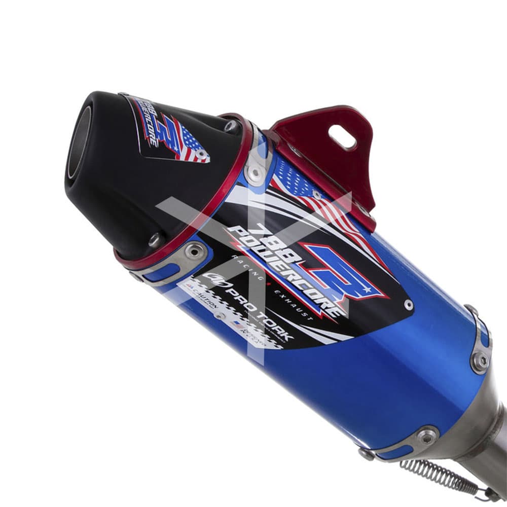Escape Pro Tork Completo Powercore 3 - Nx150 Bros Azul