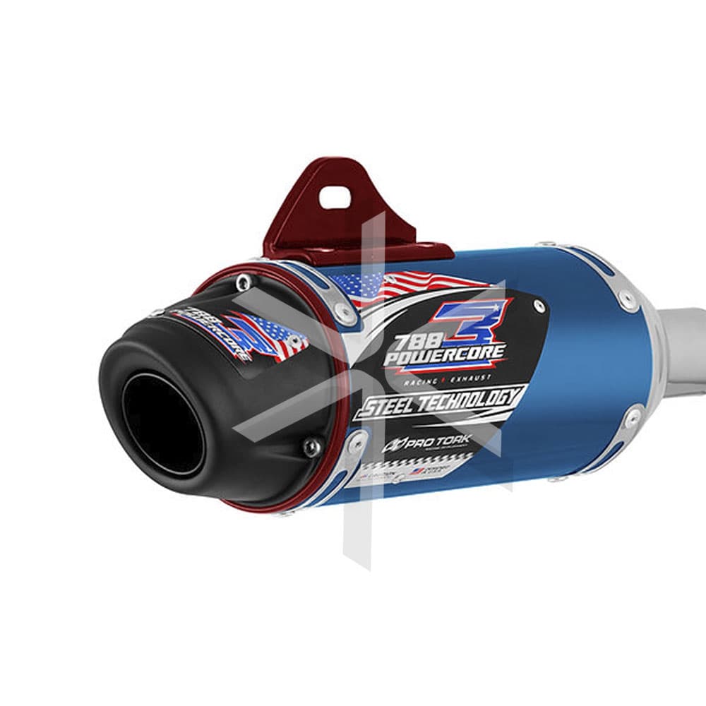 Escape Pro Tork Completo Powercore 3 Steel - Xr250 Tornado - Azul