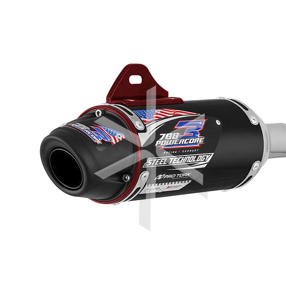 Escape Pro Tork Completo Powercore 3 Steel - Xr250 Tornado - Negro