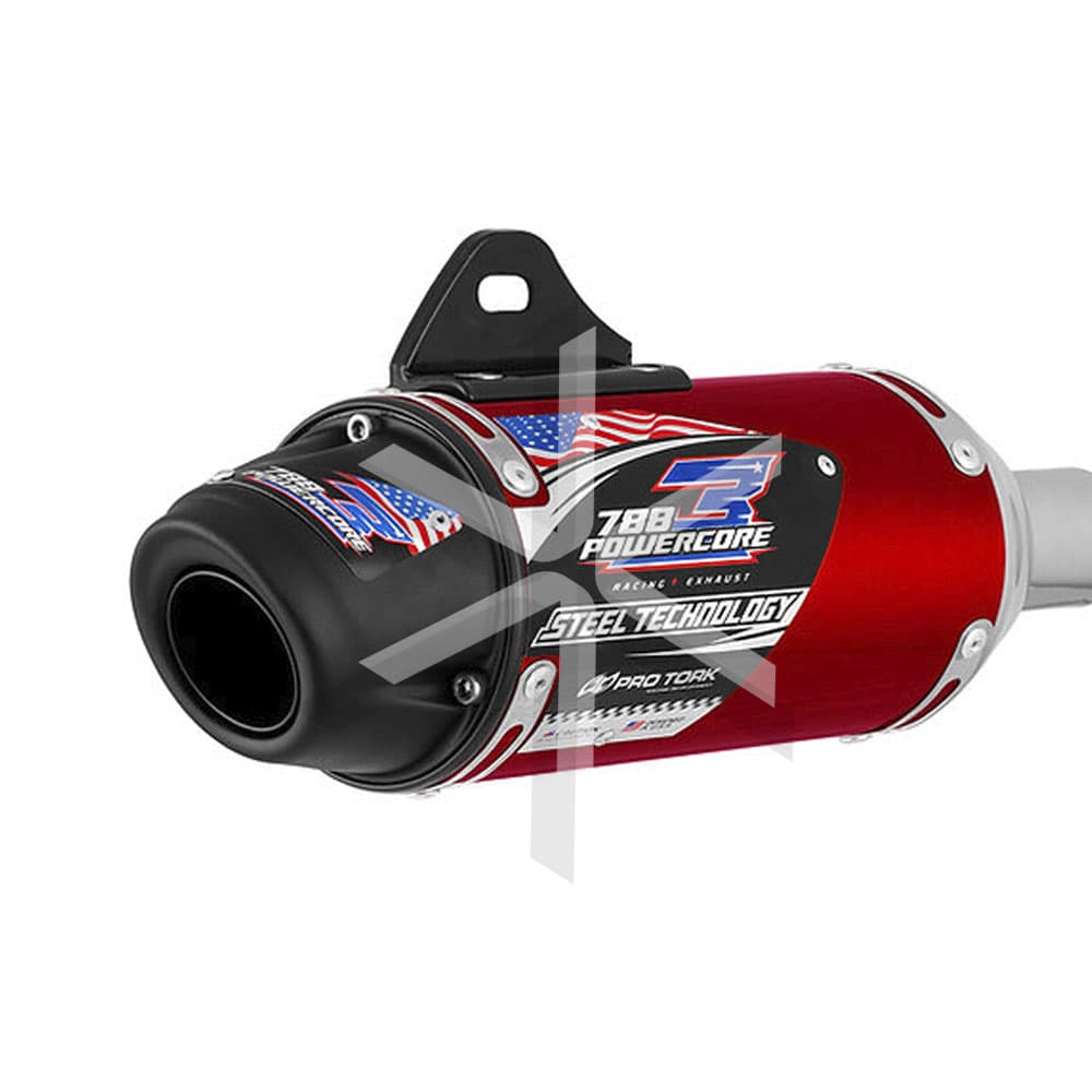 Escape Pro Tork Completo Powercore 3 Steel - Xr250 Tornado - Rojo