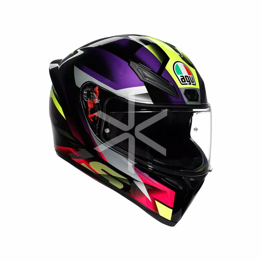 Casco AGV K1 S Fastlap Black-purple-pink