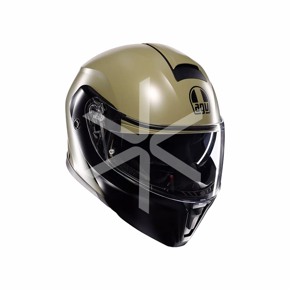 Casco AGV Streetmodular Mono Matt Pastello Green Black