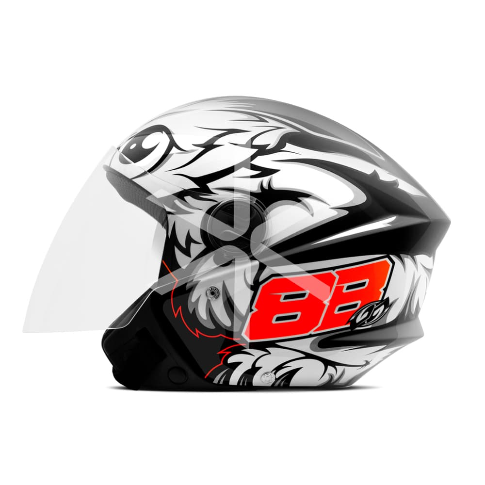 Casco Protork New Liberty 3 GP 88 Negro