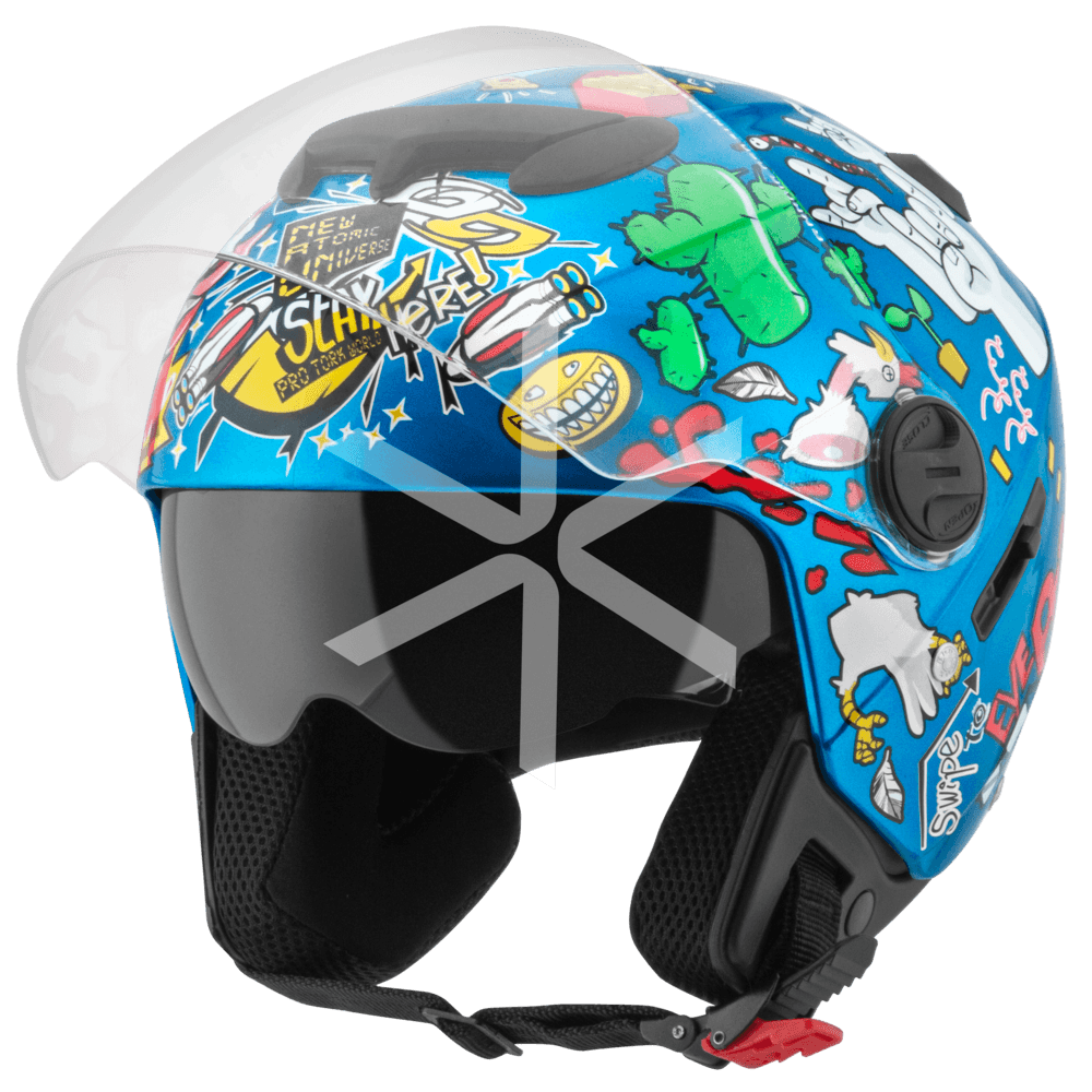 Casco Protork New Atomic Universe Azul