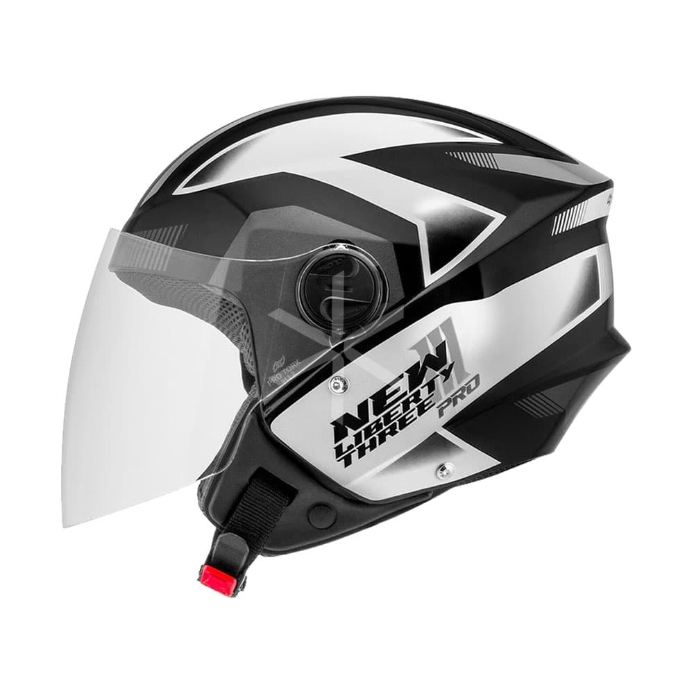 Casco Protork New Liberty Three Pro Negro Gris
