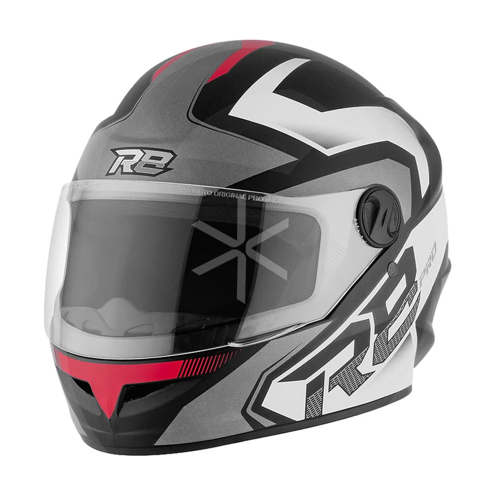 Casco Protork R8 Pro Brillante Negro Rojo