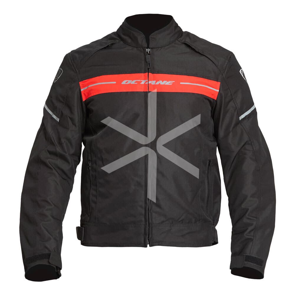 Campera Octane Street Figther (black-red Skinny)