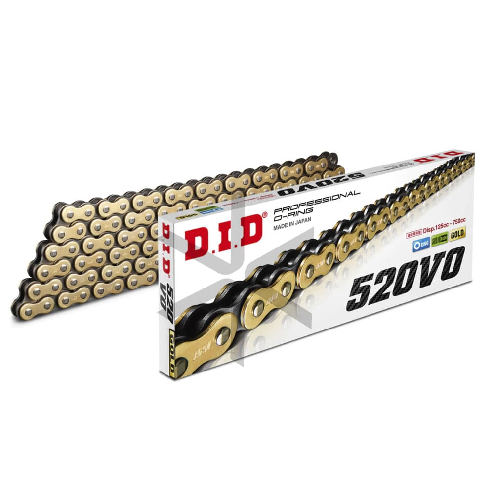Cadena DID 520v G&g X 118 O´ring Dorada